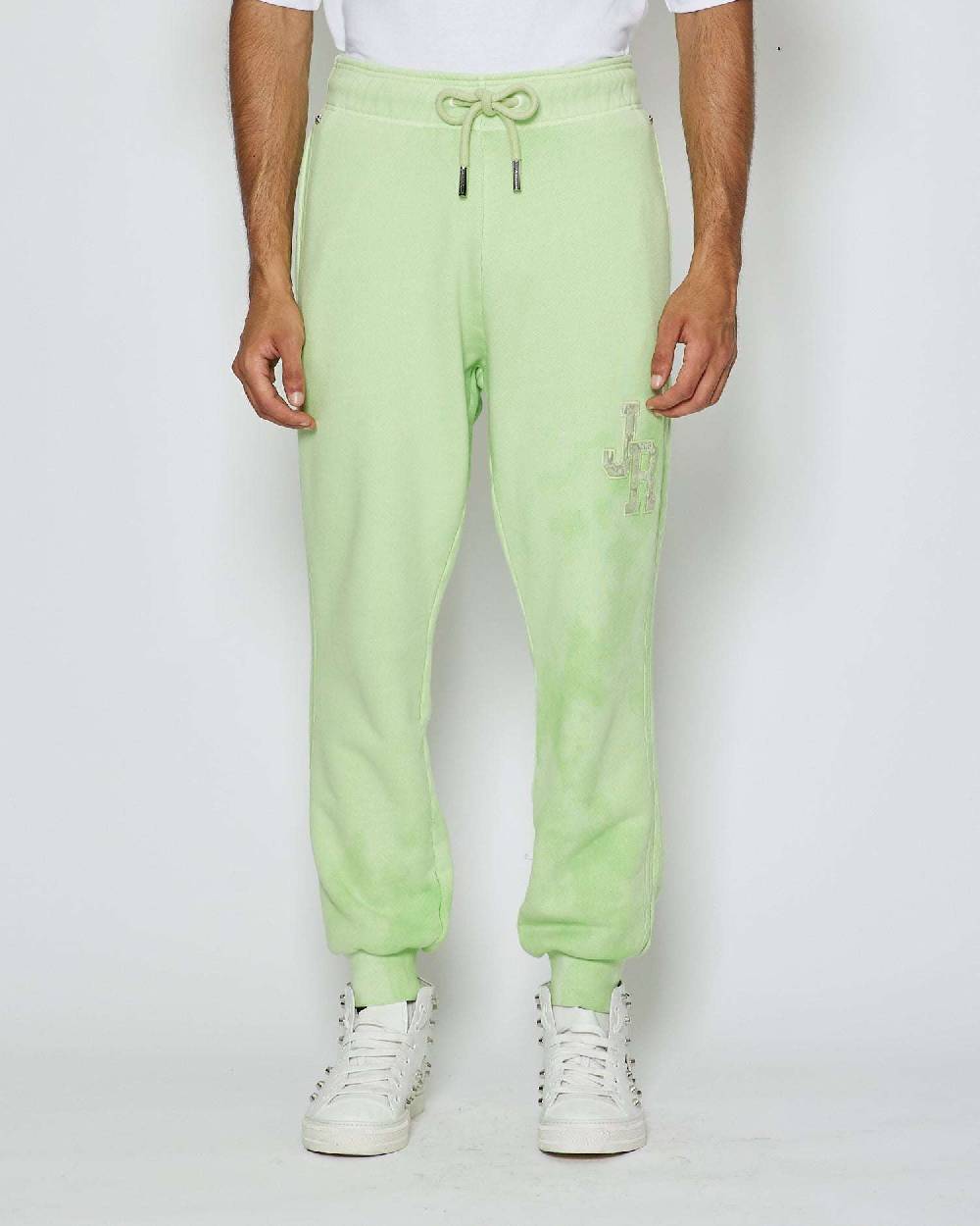 John Richmond Pantaloni Da Jogging Con Logo JR Sul Davanti
