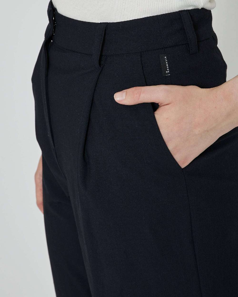 John Richmond Pantaloni Dritti Con Etichetta Logata