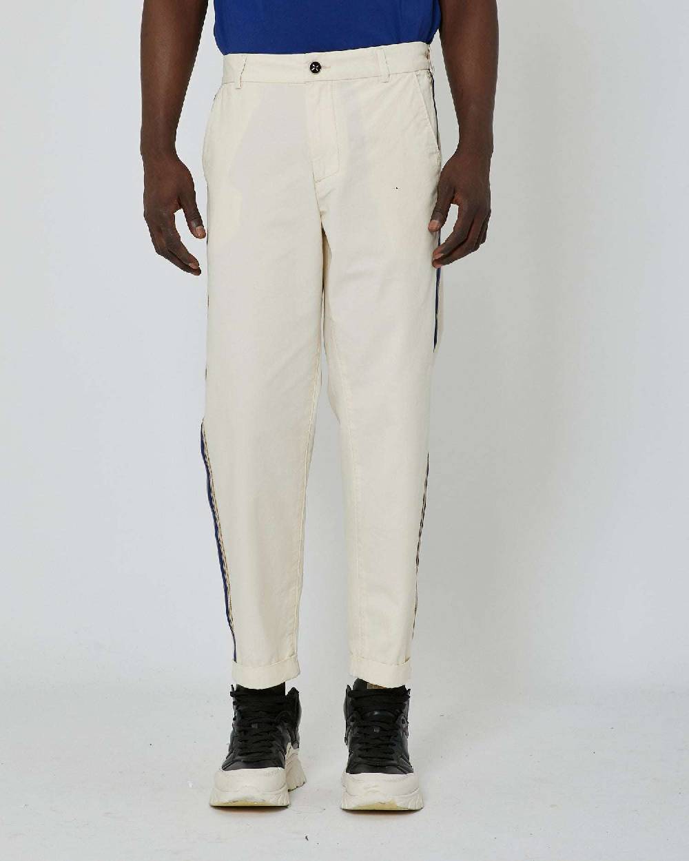 John Richmond Pantaloni Slim Fit Con Bande Laterali