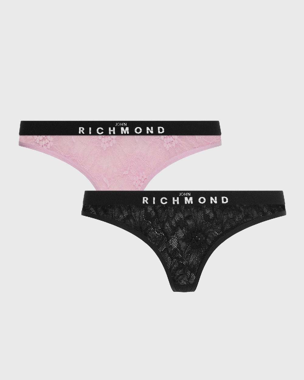Richmondunderwear Bipack di slip in pizzo ricamato
