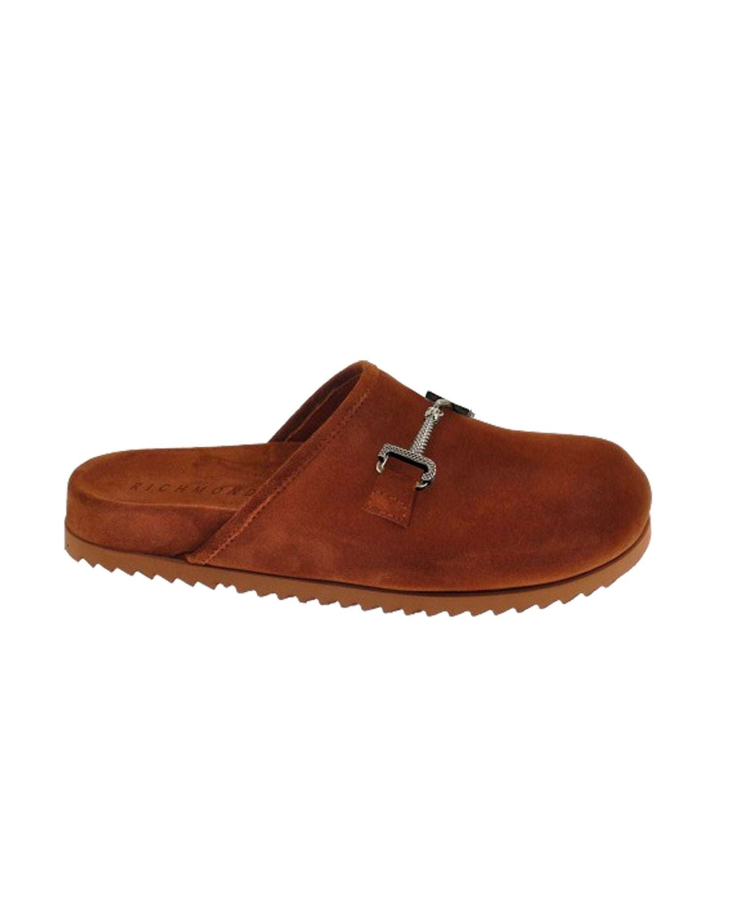 John Richmond Scarpa aperta dietro con applicazione