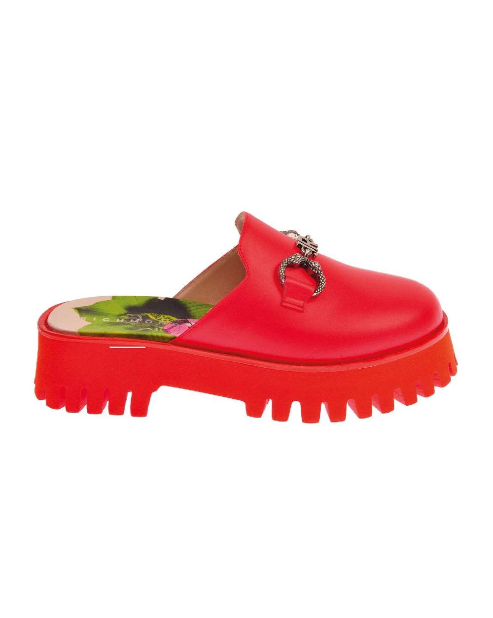 John Richmond Scarpa Aperta Dietro Con Applicazione