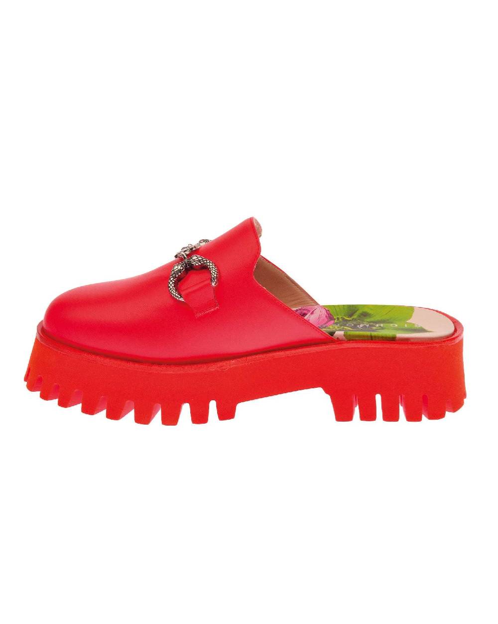 John Richmond Scarpa Aperta Dietro Con Applicazione