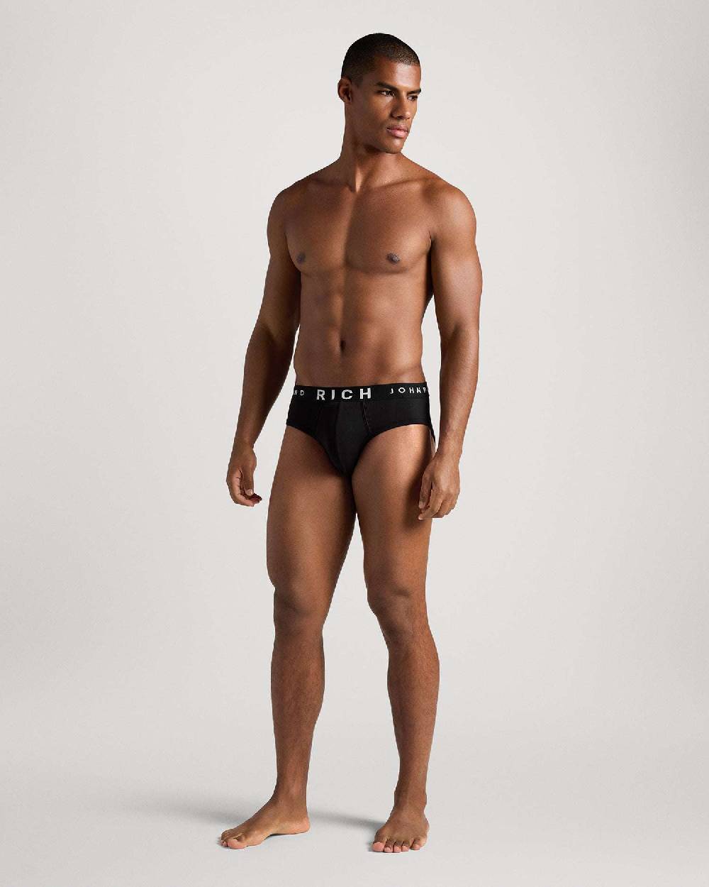 Richmondunderwear Slip Vita Bassa In Cotone Pettinato