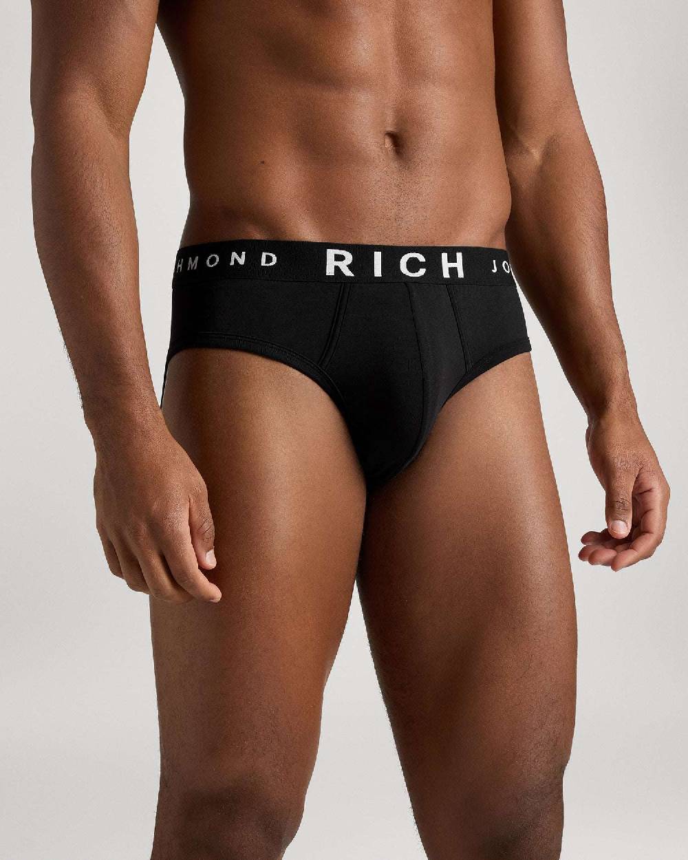 Richmondunderwear Slip Vita Bassa In Cotone Pettinato