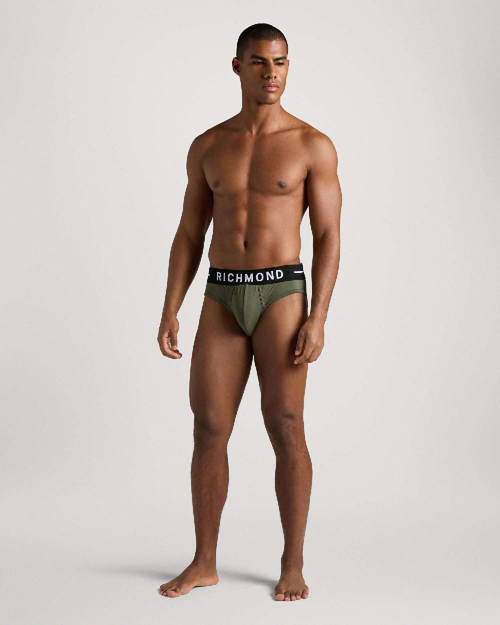 Richmondunderwear Slip Vita Bassa In Cotone Pettinato