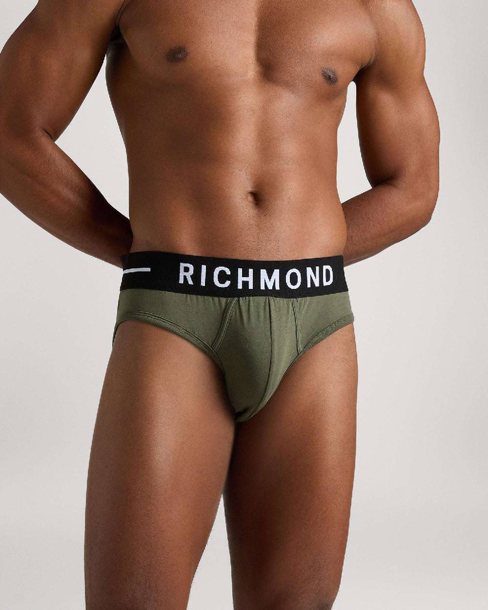 Richmondunderwear Slip Vita Bassa In Cotone Pettinato