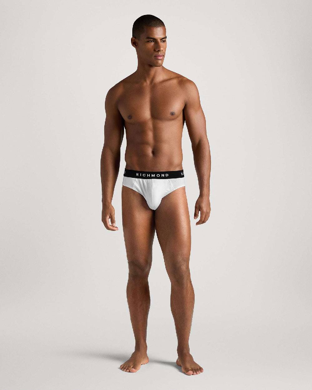 Richmondunderwear Slip Vita Bassa In Cotone Pettinato