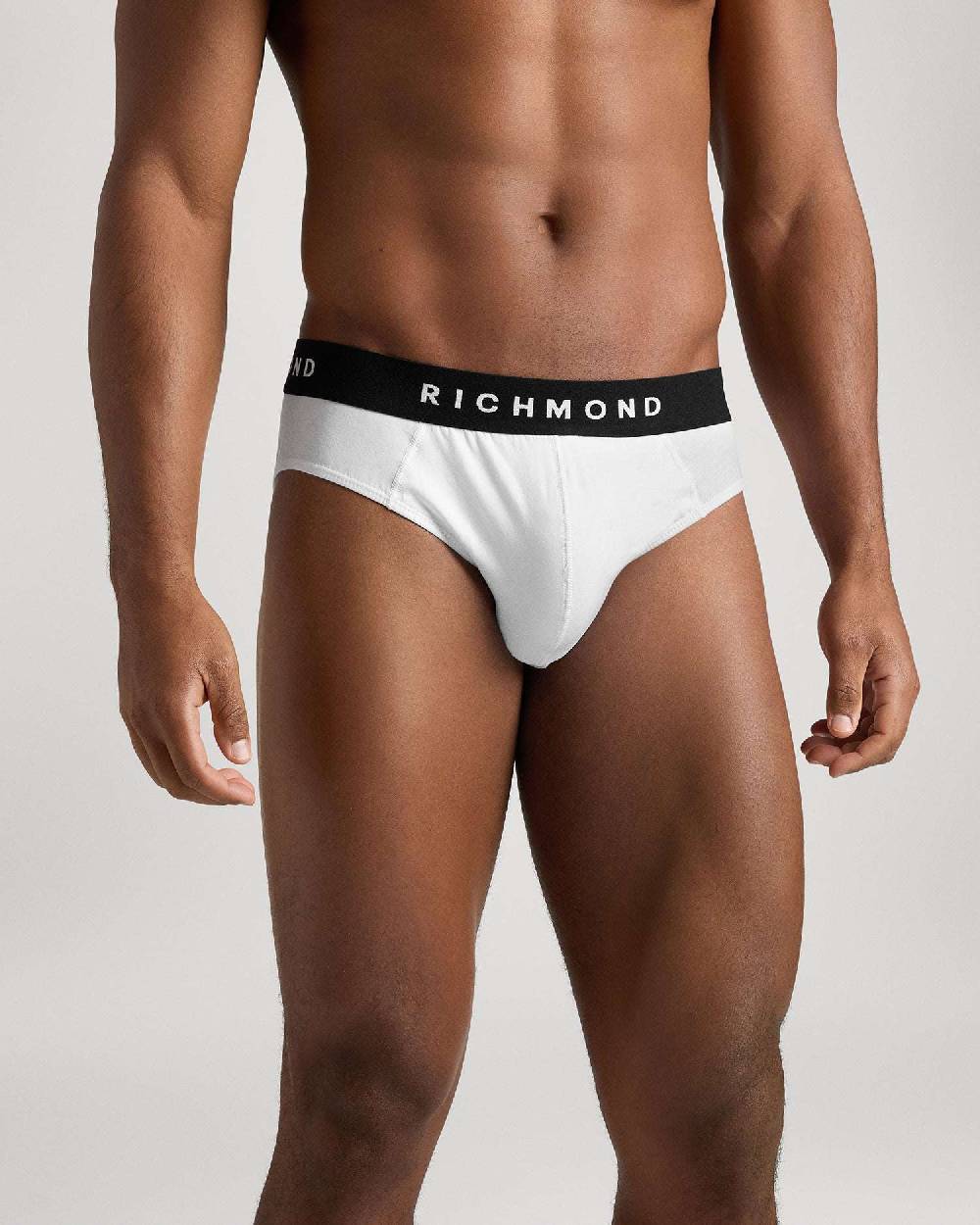 Richmondunderwear Slip Vita Bassa In Cotone Pettinato