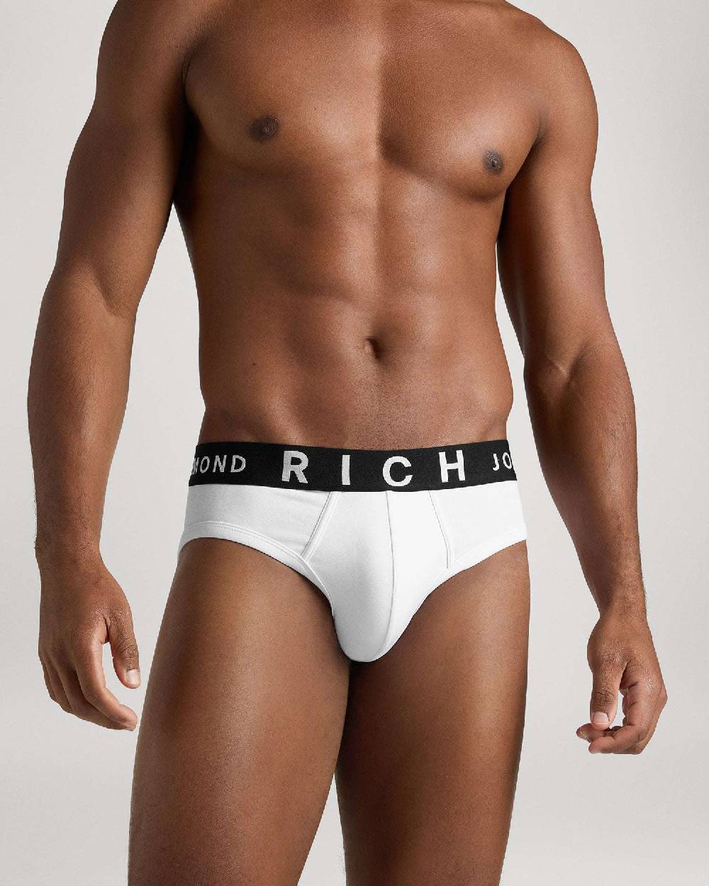 Richmondunderwear Slip Vita Bassa In Cotone Pettinato