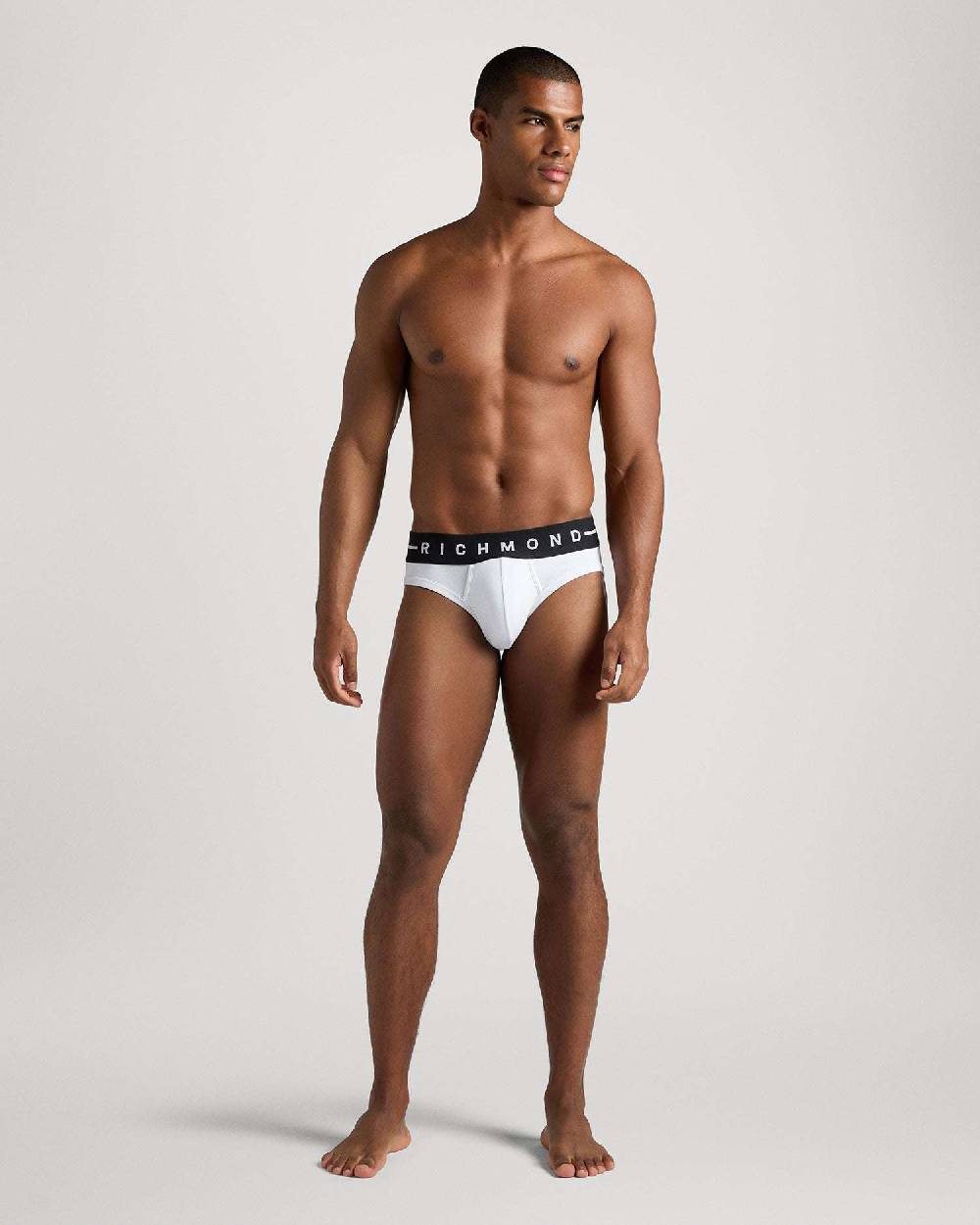 Richmondunderwear Slip Vita Bassa In Cotone Pettinato