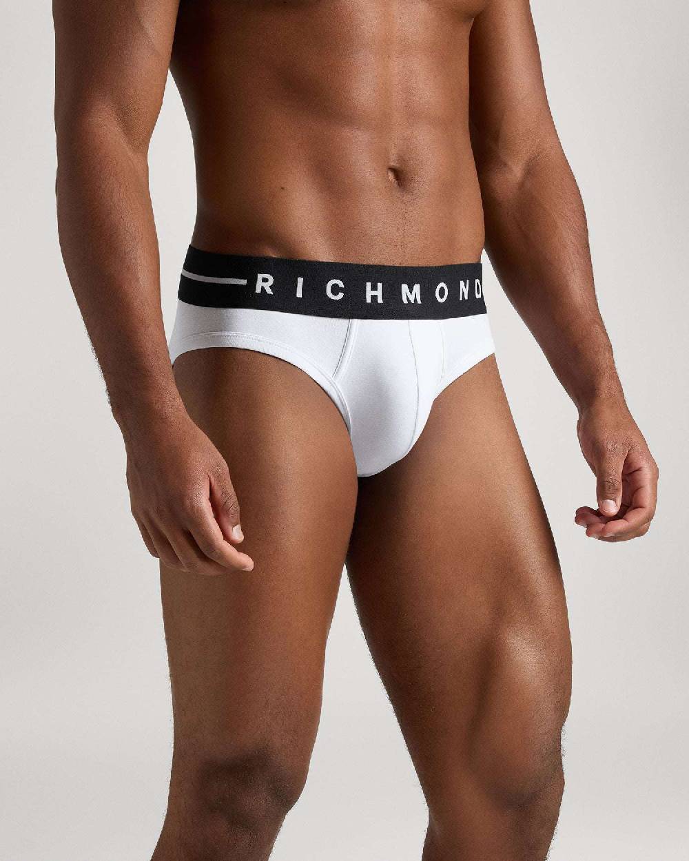 Richmondunderwear Slip Vita Bassa In Cotone Pettinato