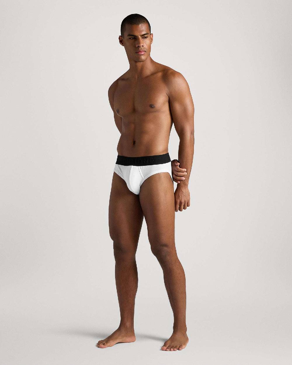 Richmondunderwear Slip Vita Bassa In Cotone Pettinato