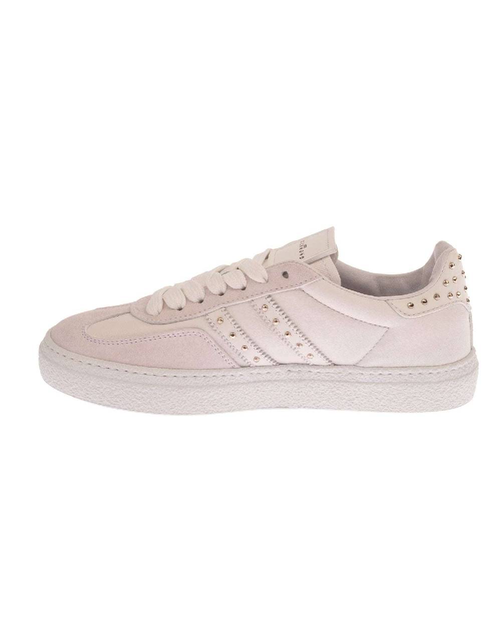 John Richmond - RICHENKA Sneakers In Pelle Con Bande Laterali E Borchiette