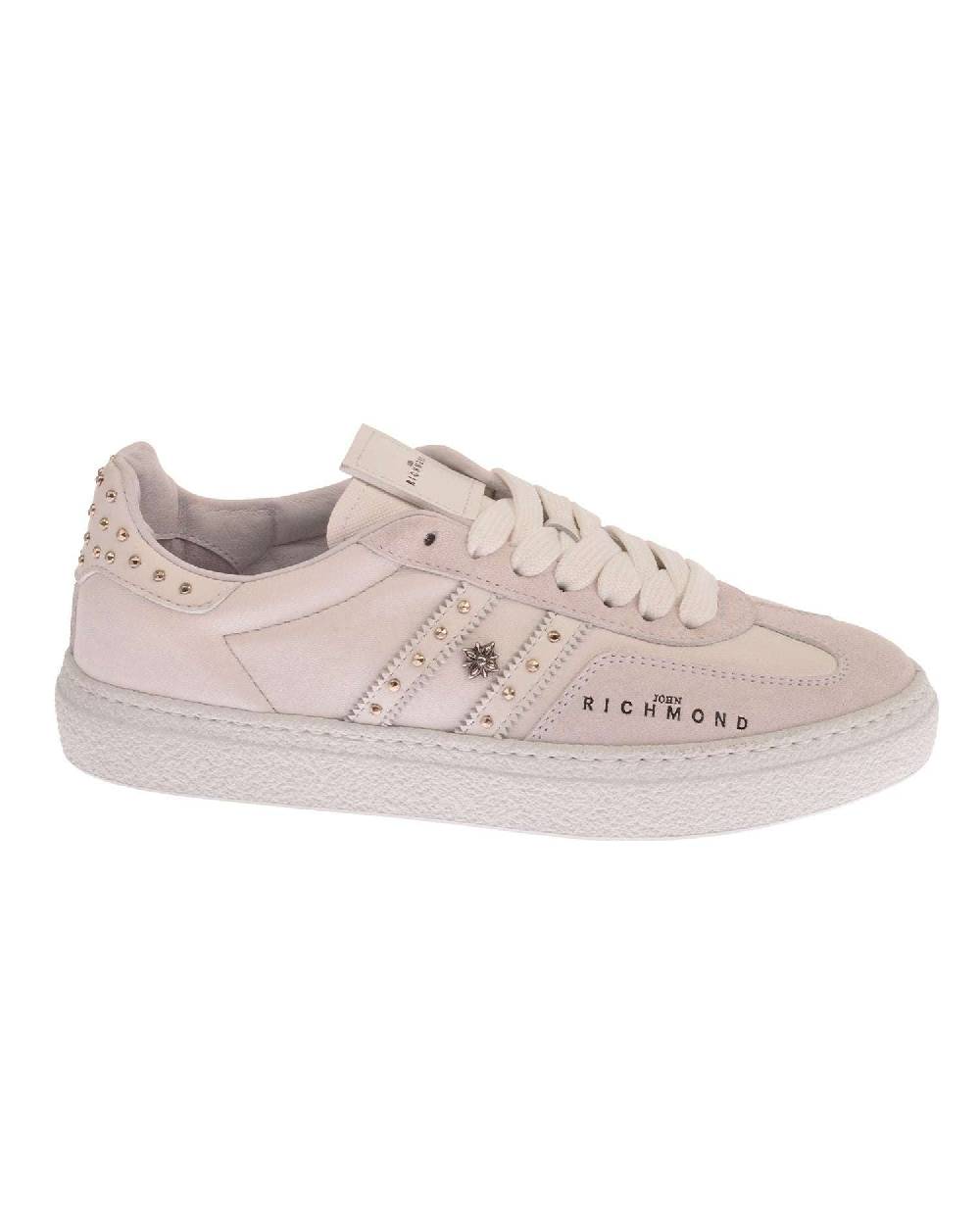 John Richmond - RICHENKA Sneakers In Pelle Con Bande Laterali E Borchiette