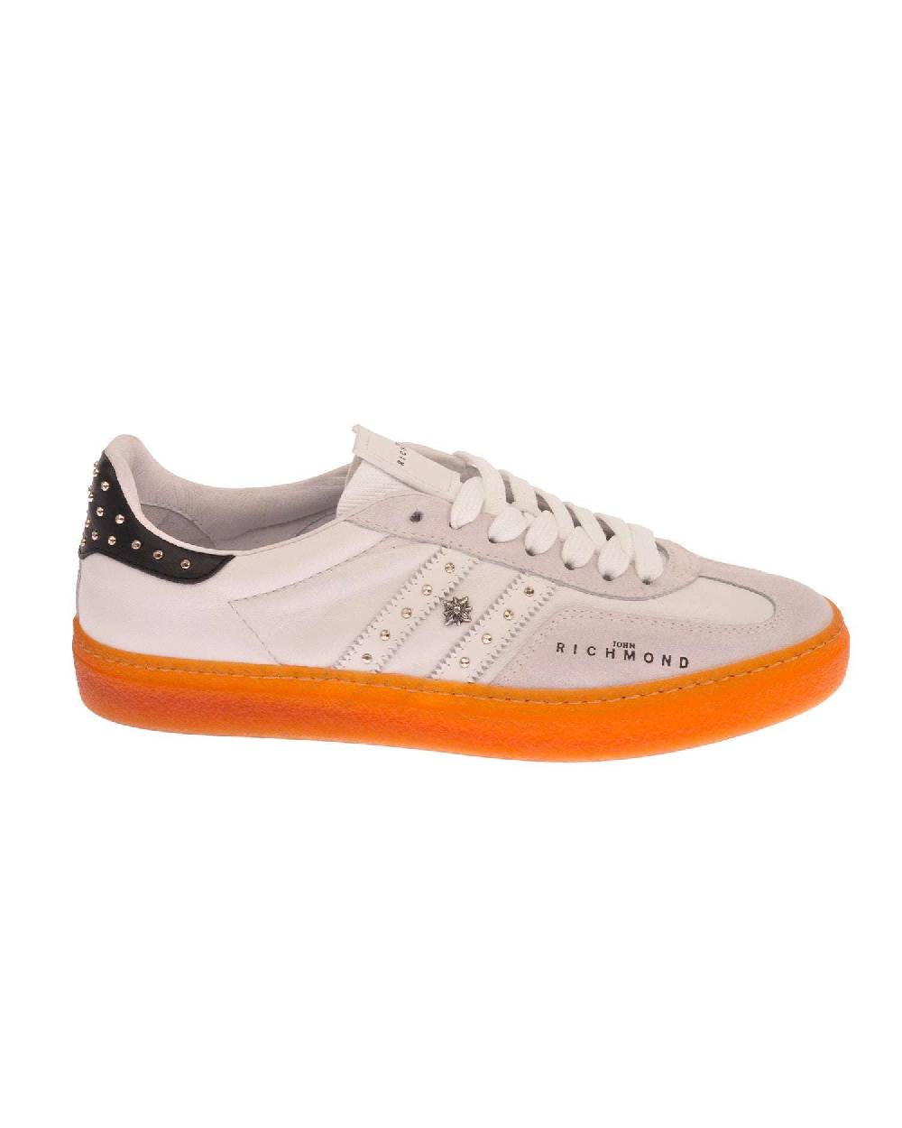 John Richmond - RICHENKA Sneakers In Pelle Con Bande Laterali E Borchiette