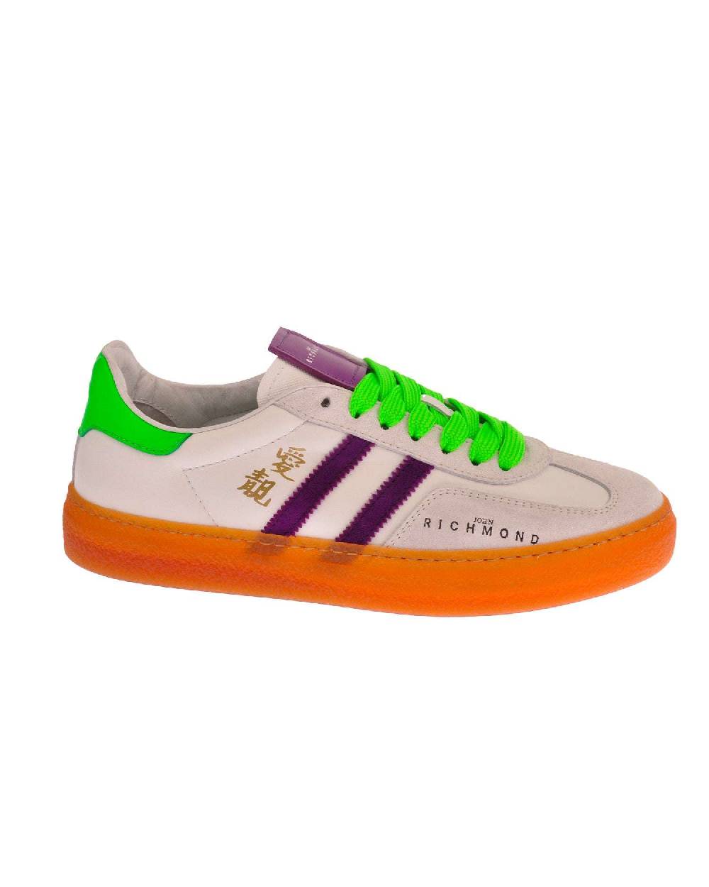 John Richmond - RICHENKA Sneakers In Pelle Con Logo E Bande Laterali