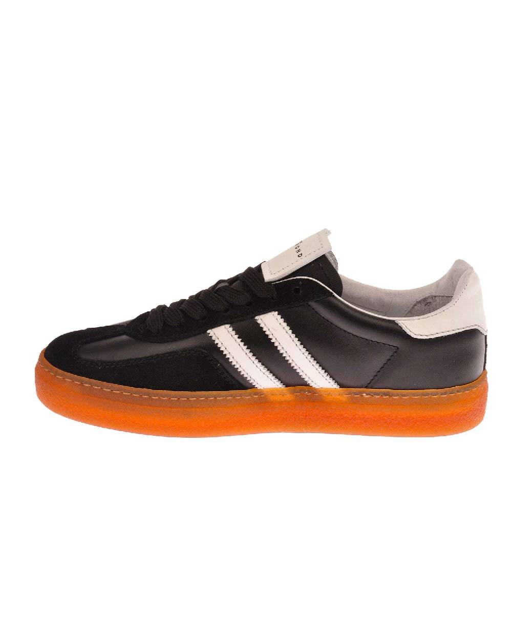 John Richmond Sneakers In Pelle Con Logo E Bande Laterali