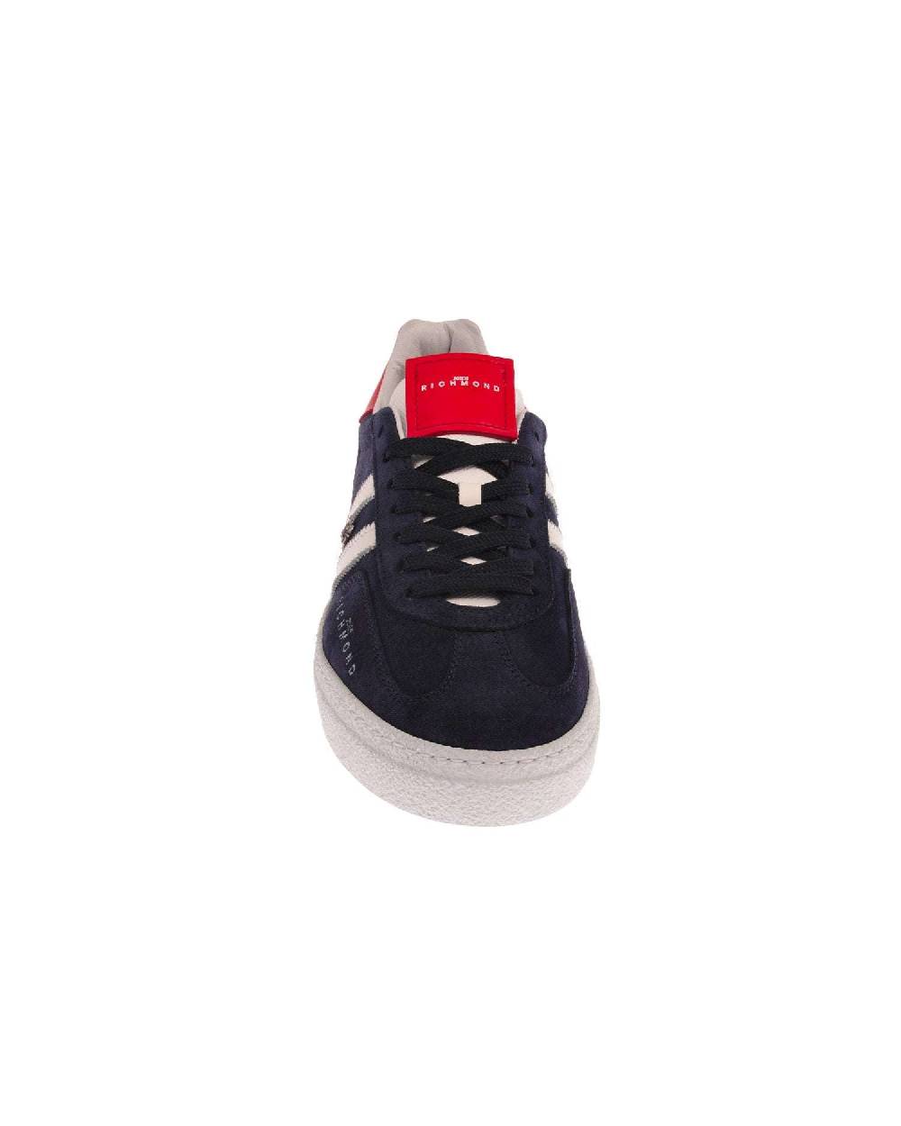 John Richmond Sneakers In Pelle Con Logo E Bande Laterali