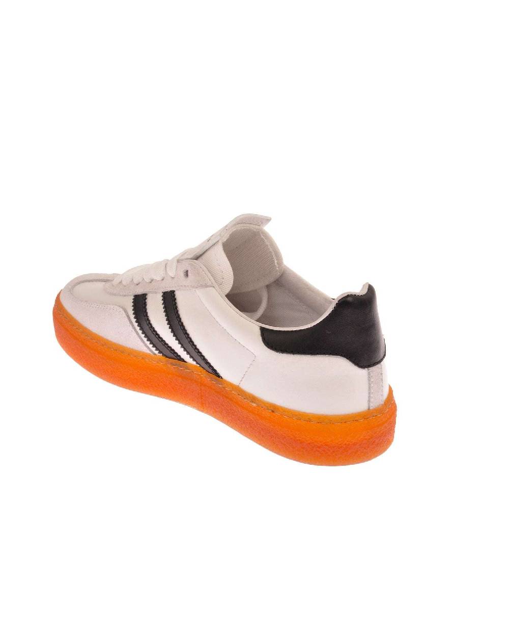 John Richmond Sneakers In Pelle Con Logo E Bande Laterali