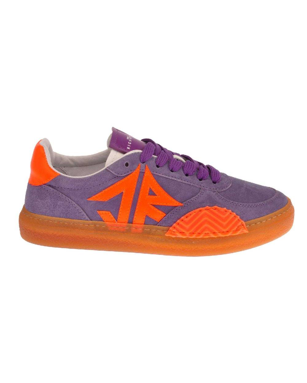 John Richmond Sneakers In Pelle Scamosciata Con Logo