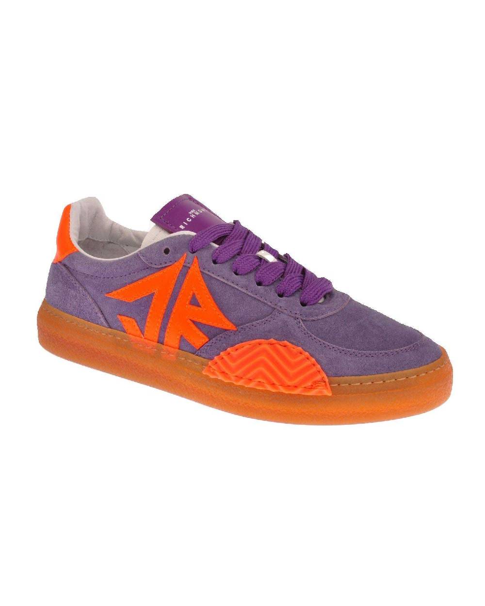John Richmond Sneakers in pelle scamosciata con logo