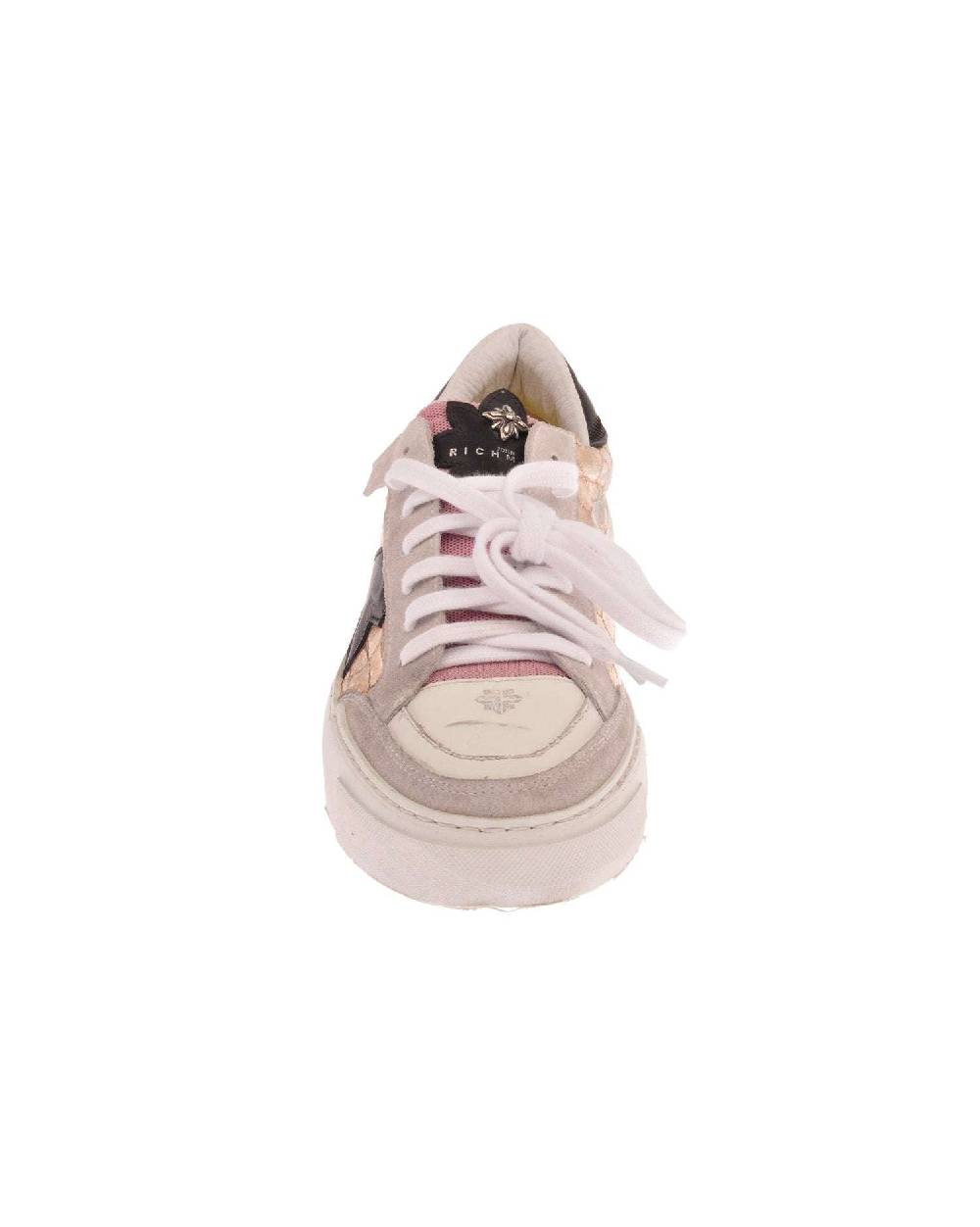 John Richmond Sneakers Tricolor Con Stampa Laterale