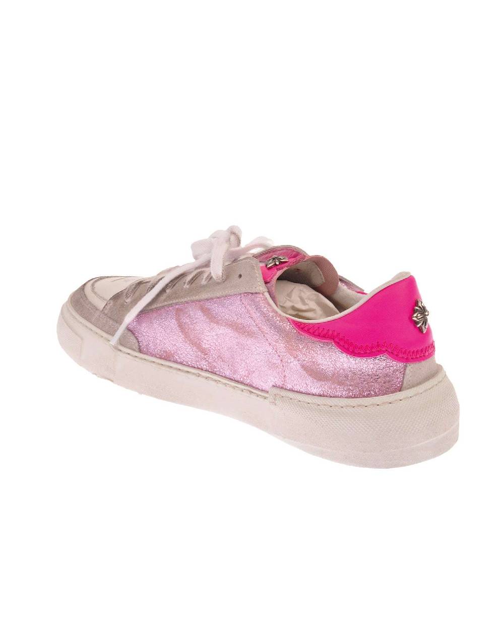 John Richmond Sneakers Tricolor Con Stampa Laterale