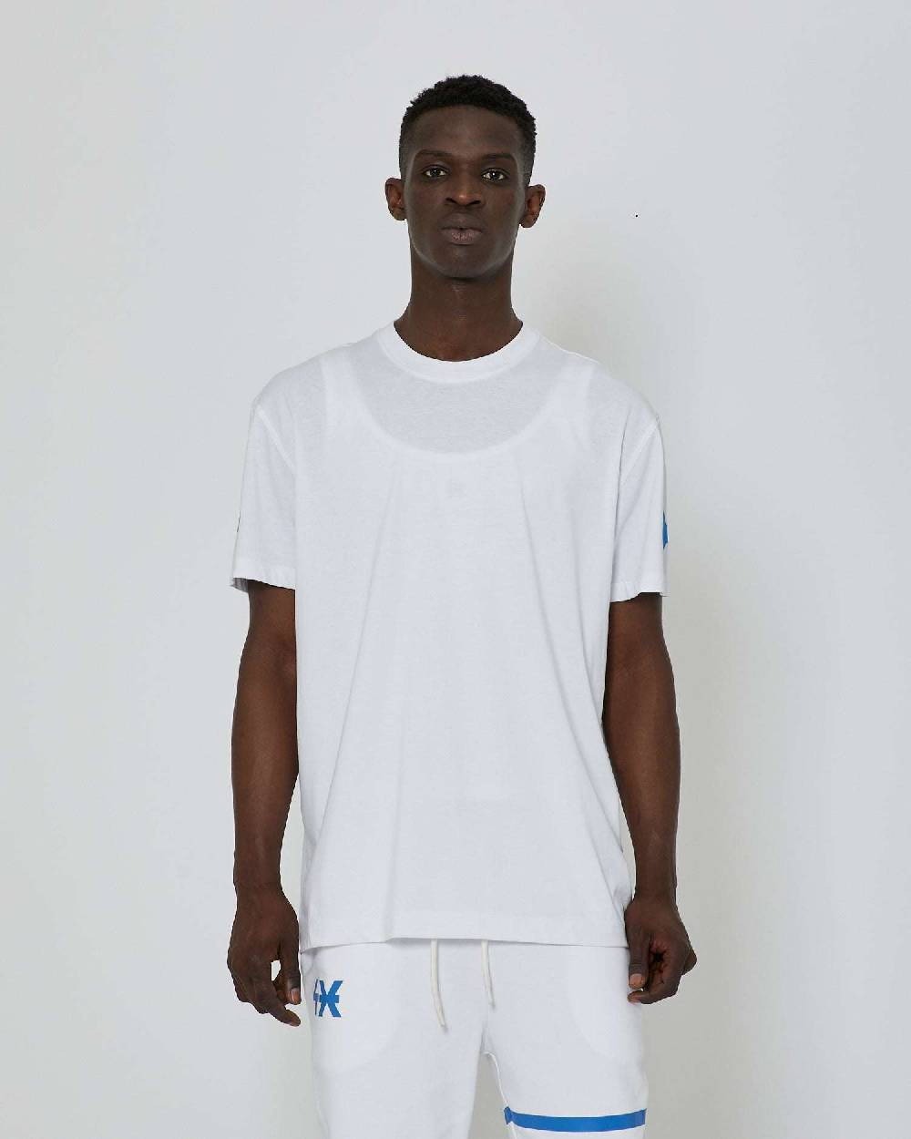 John Richmond T-shirt Basic Con Logo Applicato Sulla Manica