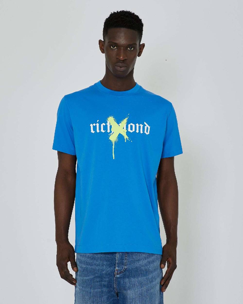 John Richmond T-shirt Con Grafica Stampata Sul Davanti