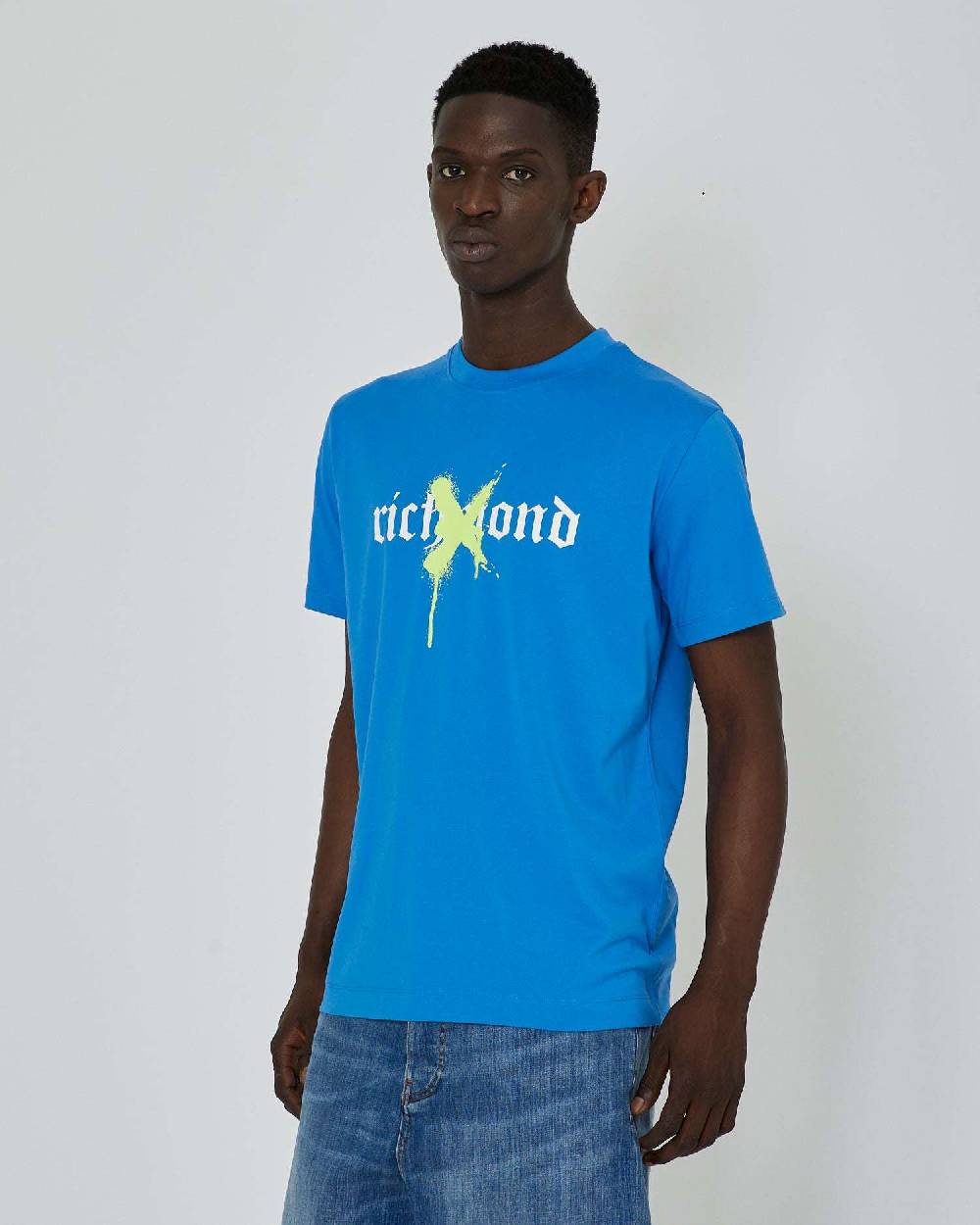 John Richmond T-shirt Con Grafica Stampata Sul Davanti