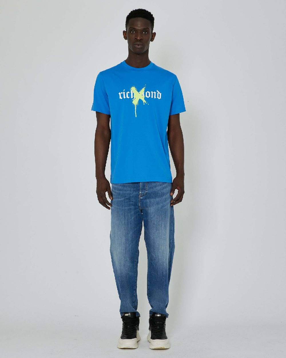 John Richmond T-shirt con grafica stampata sul davanti