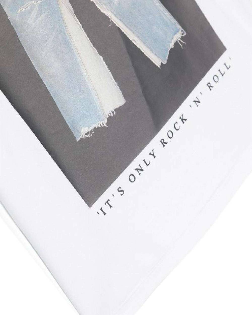 John Richmond Kids T-shirt Con Grafica Sul Davanti E Sul Retro