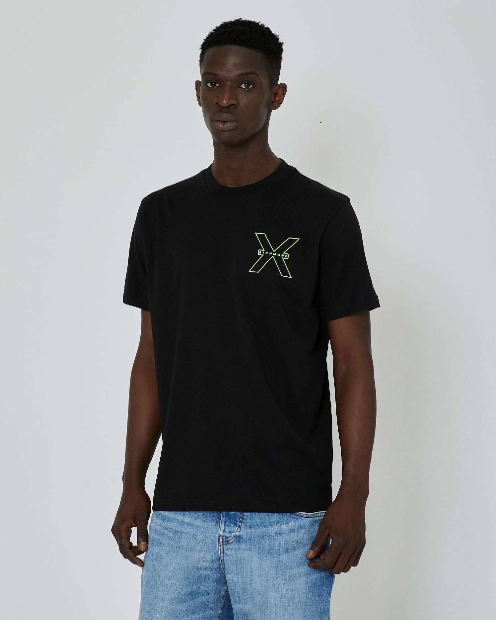 John Richmond T-shirt Con Logo A Contrasto Sul Davanti