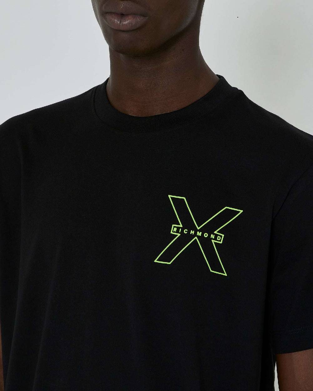 John Richmond T-shirt Con Logo A Contrasto Sul Davanti