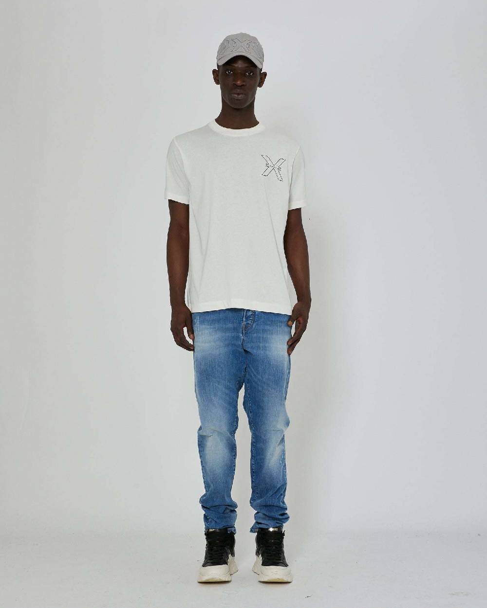 John Richmond T-shirt Con Logo A Contrasto Sul Davanti