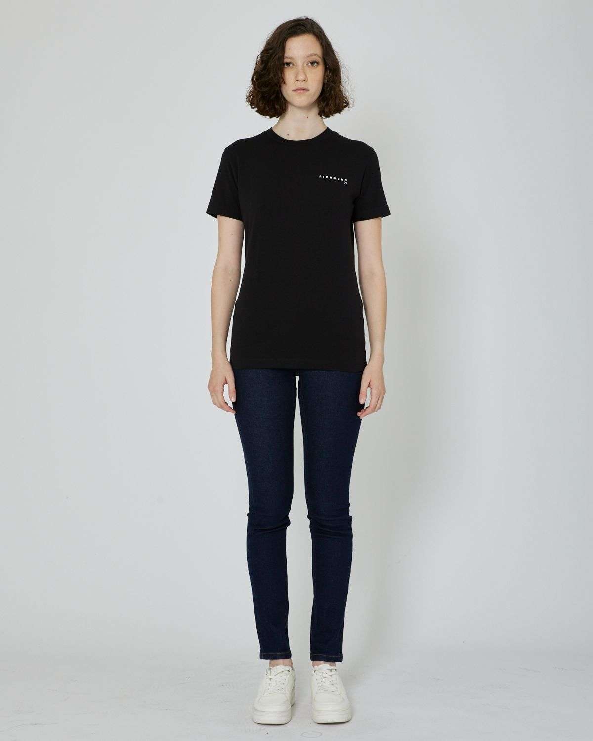 John Richmond T-shirt Con Logo A Contrasto Sul Davanti