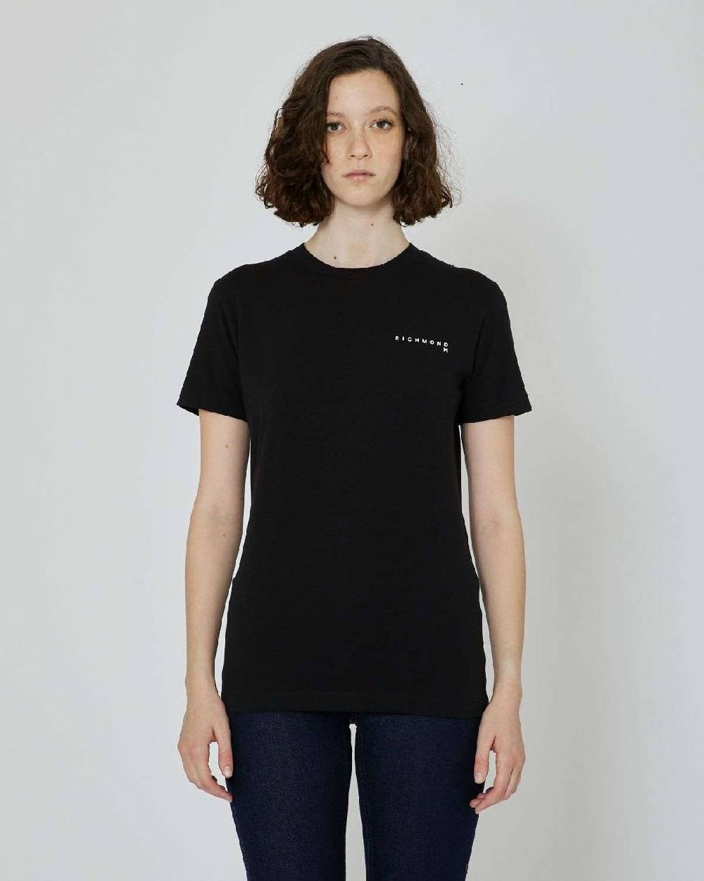 John Richmond T-shirt Con Logo A Contrasto Sul Davanti