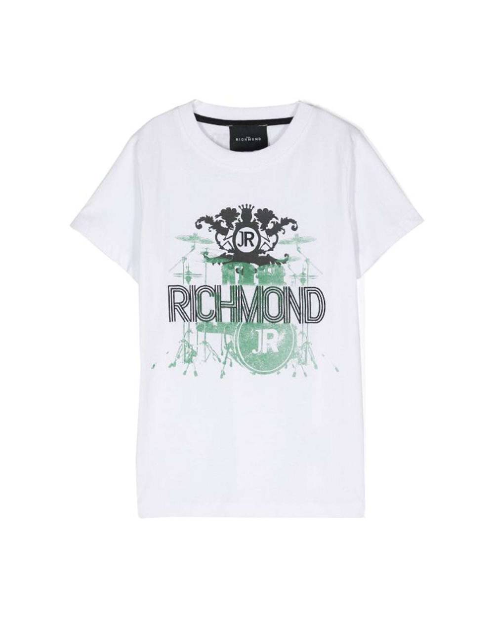 John Richmond kids T-shirt con logo e grafica sul davanti