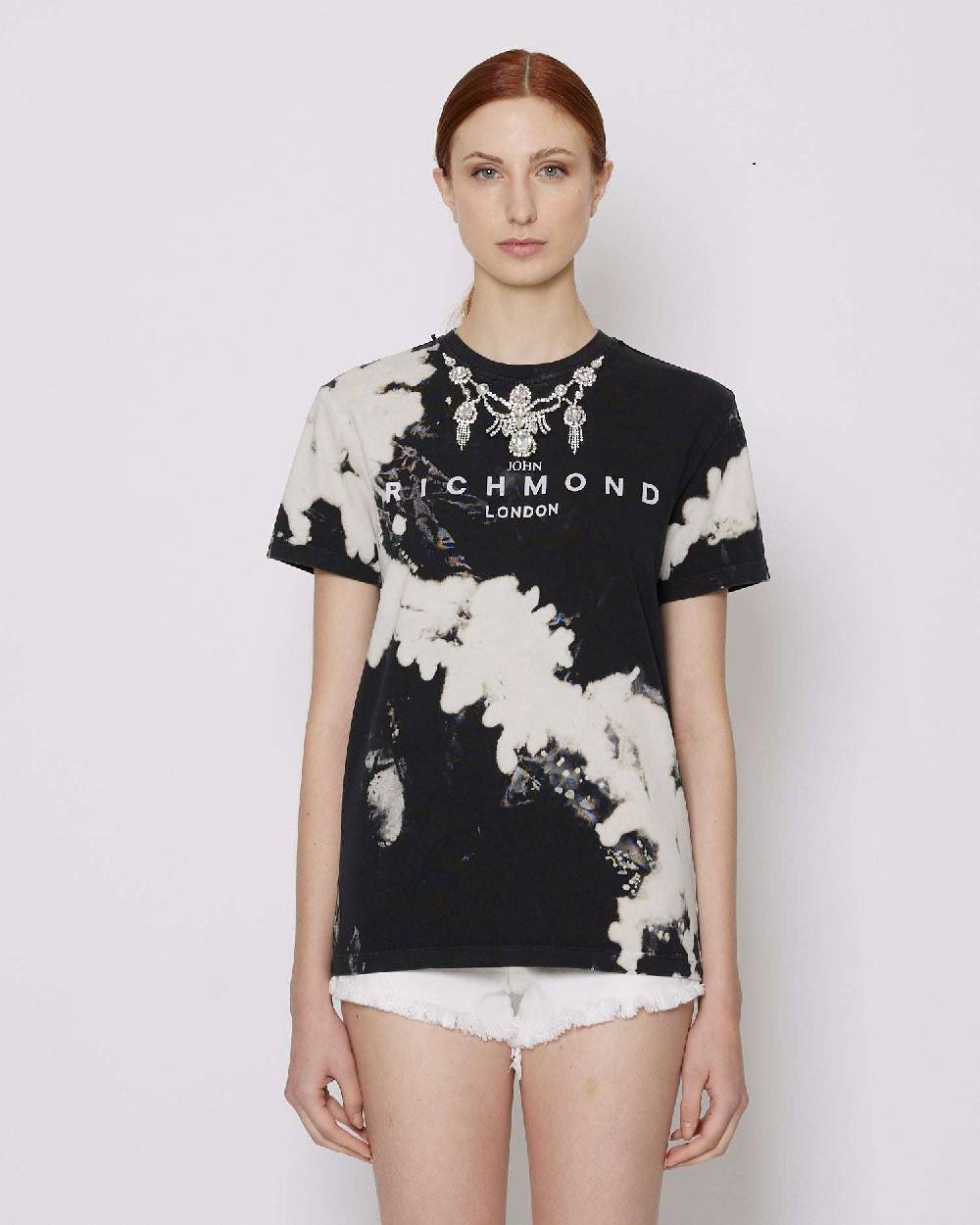 John Richmond T-shirt Con Logo Sul Davanti E Pattern