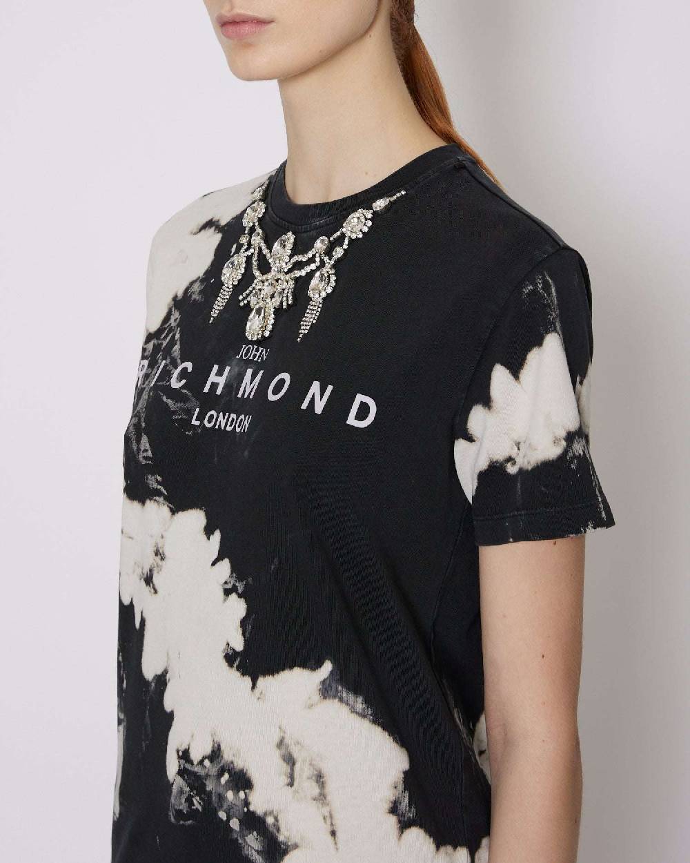 John Richmond T-shirt Con Logo Sul Davanti E Pattern