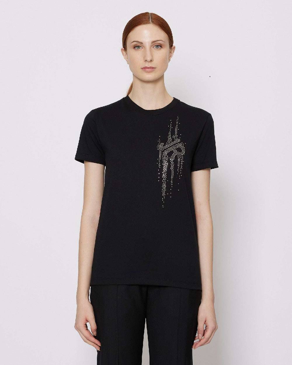 John Richmond T-shirt Regolare Con Logo Applicato Sul Davanti