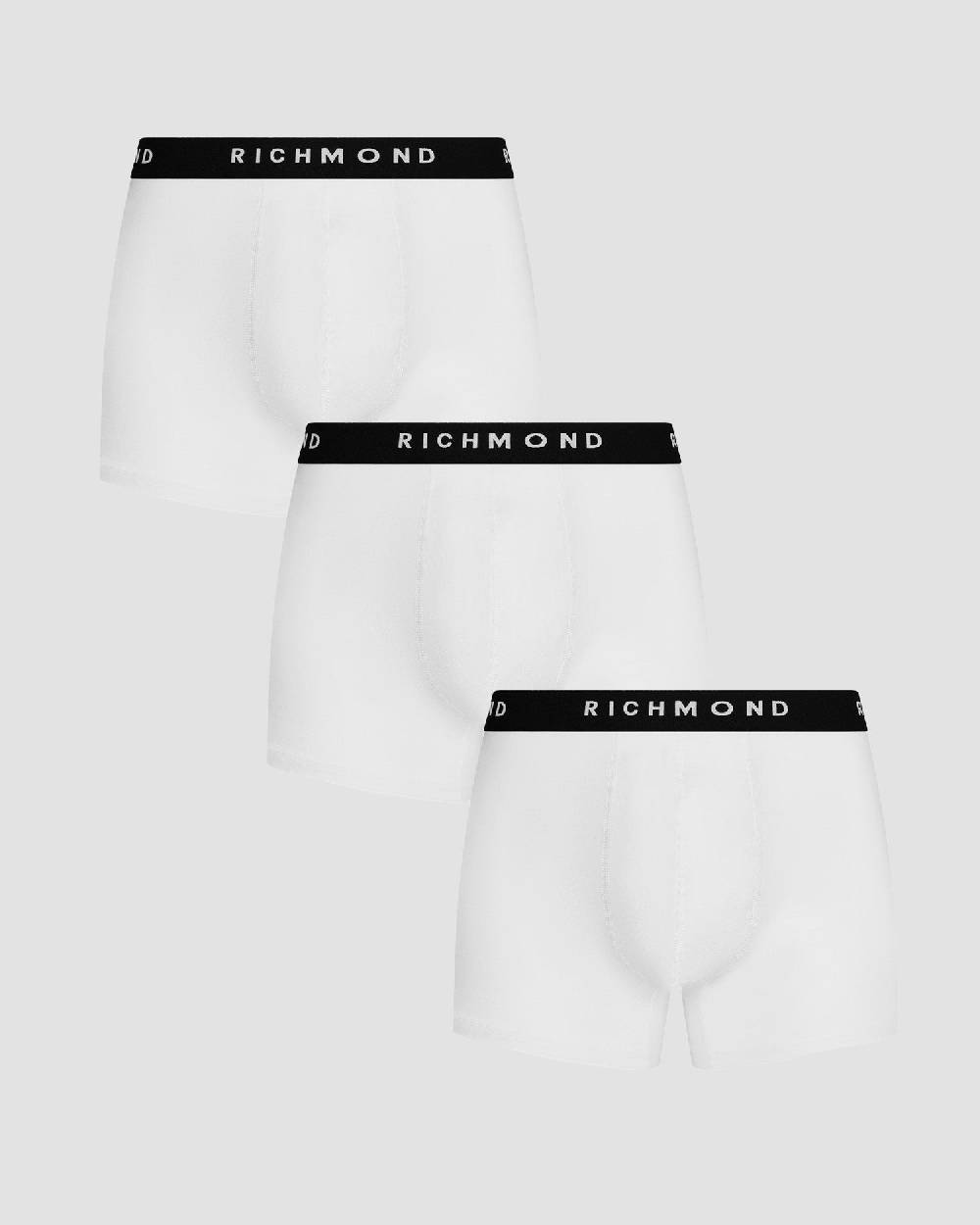 Richmondunderwear Tripack Boxer Tricolor Vita Bassa In Cotone Pettinato