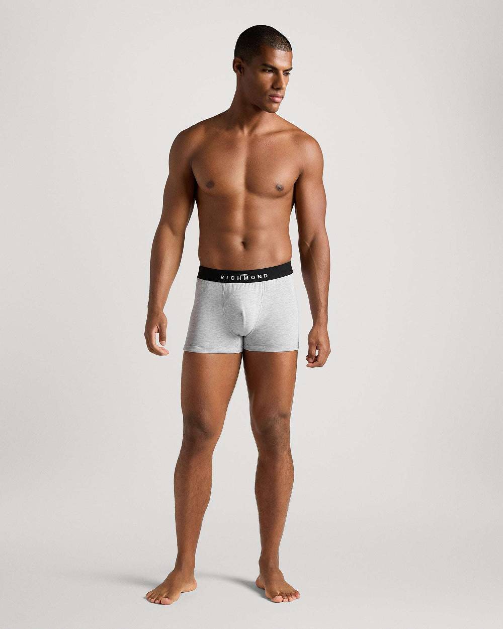 Richmondunderwear Tripack Boxer Vita Bassa In Cotone Pettinato