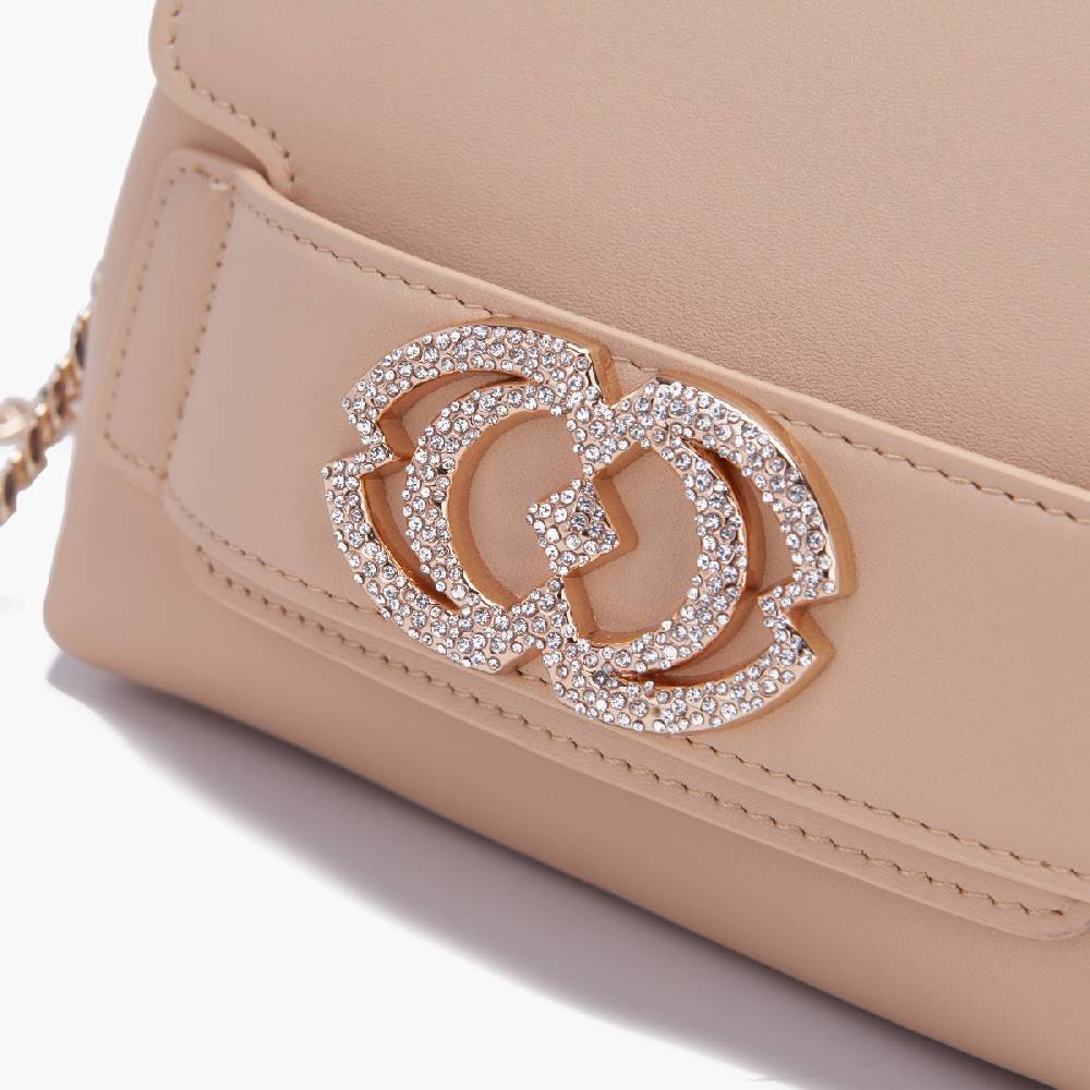 La Carrie BORSA A MANO LOGO CAPPUCCINO