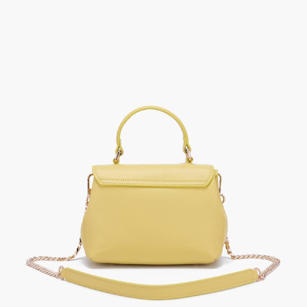 La Carrie BORSA A MANO LOGO GIALLA