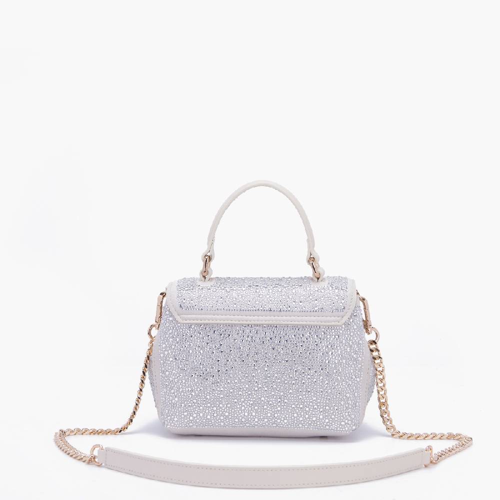 La Carrie BORSA A MANO LOGO IVORY