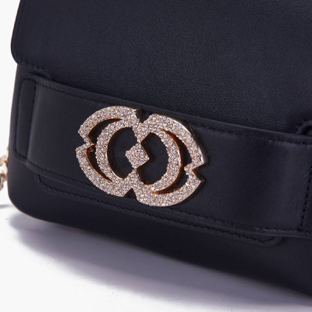 La Carrie BORSA A MANO LOGO Nera