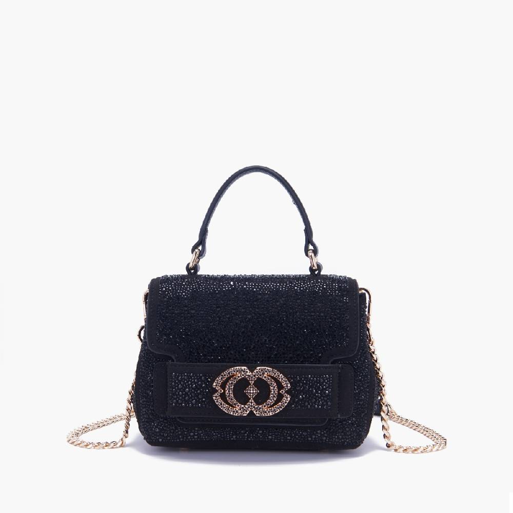 La Carrie BORSA A MANO LOGO NERA