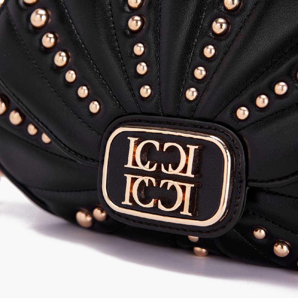 La Carrie BORSA A MANO OYSTER NERA